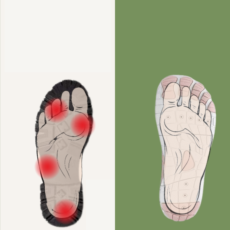 Sunde og skridsikre barfodssko til begge køn