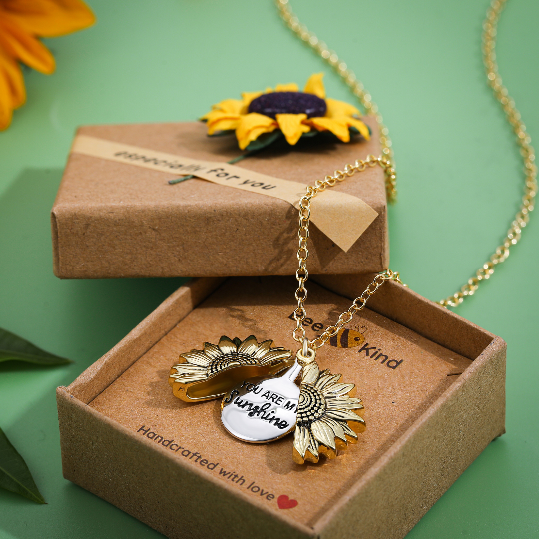 Sunflower Necklace "You Are My Sunshine" – Pure Emotion