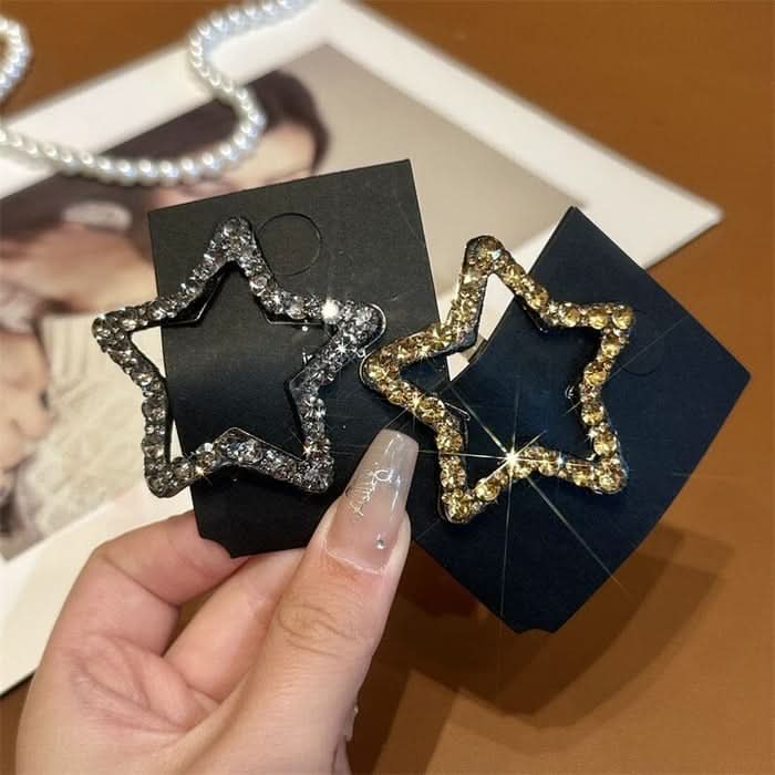 Pinzas para el cabello elegantes y brillantes (x4) 