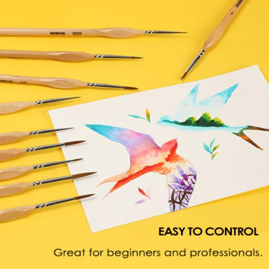 מכחולים מדויקים לפרטים קטנים ומושלמים (x11) 