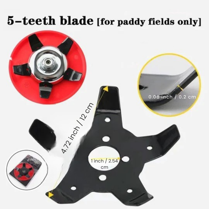 Kit de lâminas para capina adaptável para todos os terrenos 