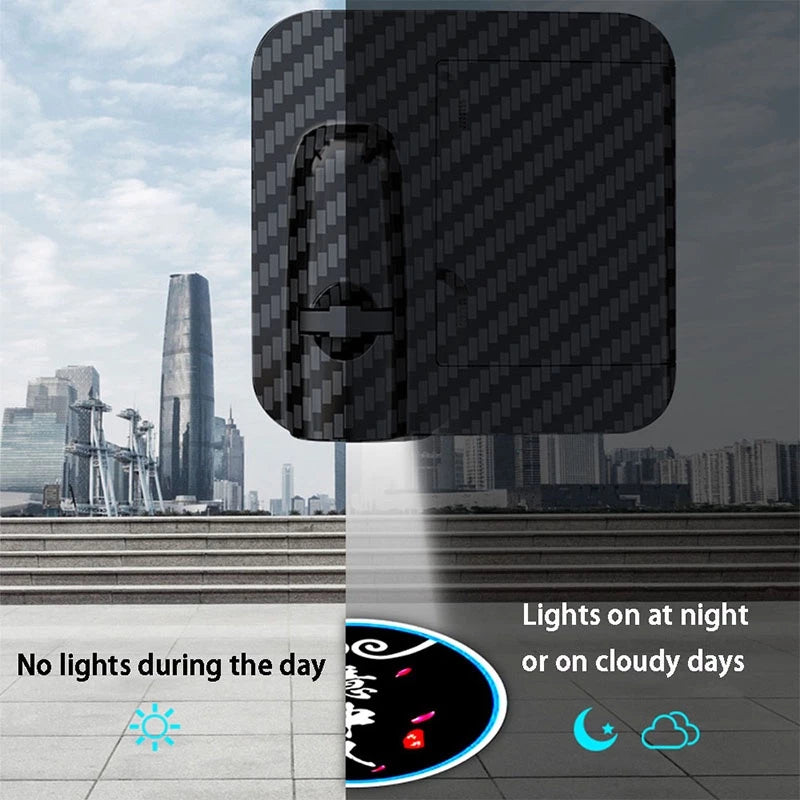 Oplys dit billogo ved hver døråbning (x2) 