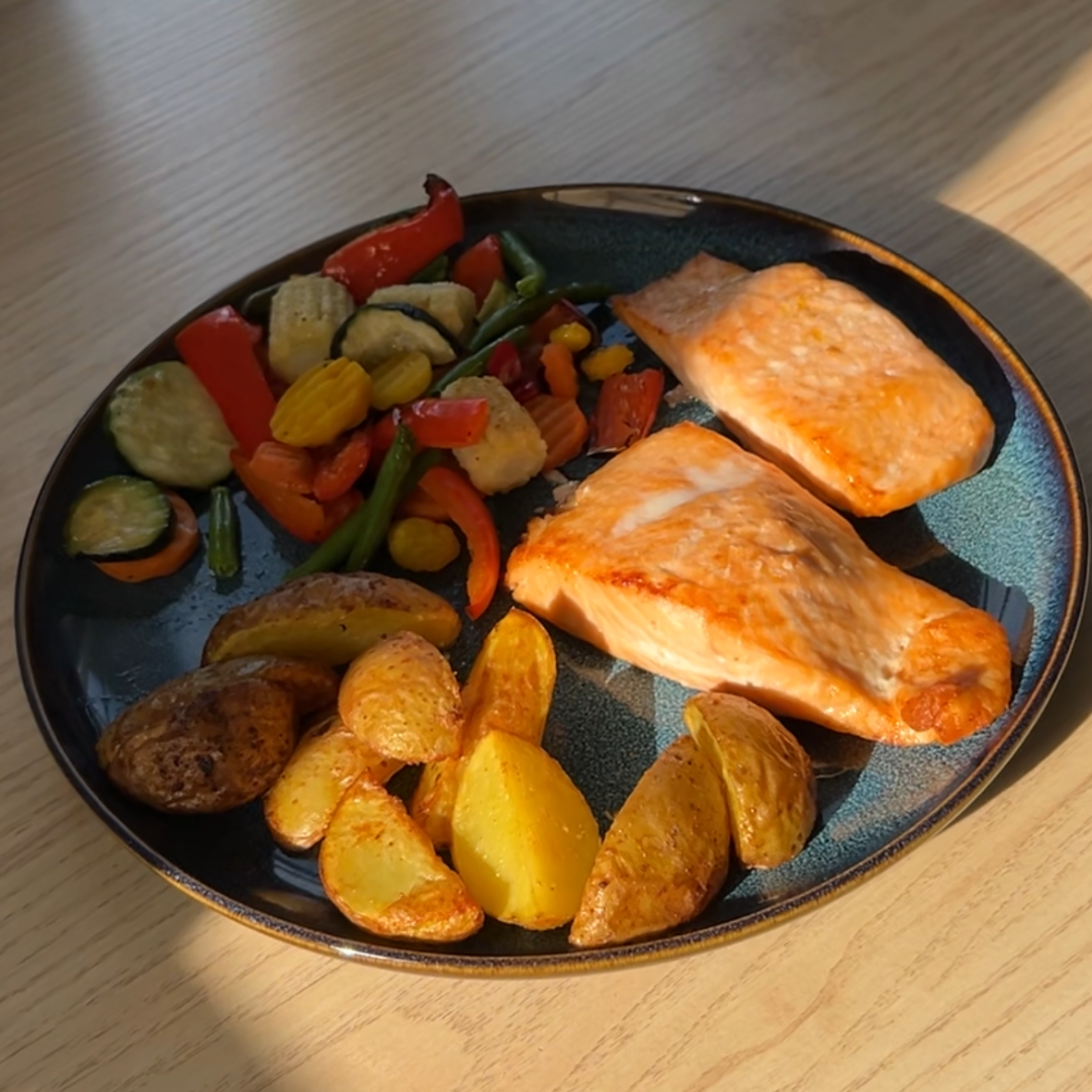 Stapelsgewijze manden voor gelijkmatige luchtverdeling tijdens het koken (x3) 