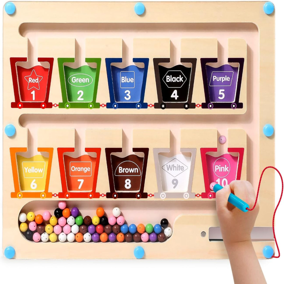 Aprender los colores divirtiéndose con imanes 