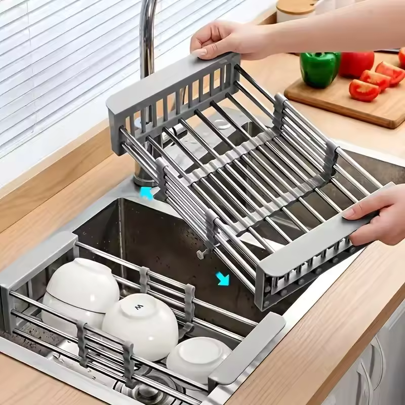 Égouttoir extensible pour évier plus organisé – MINOPIA