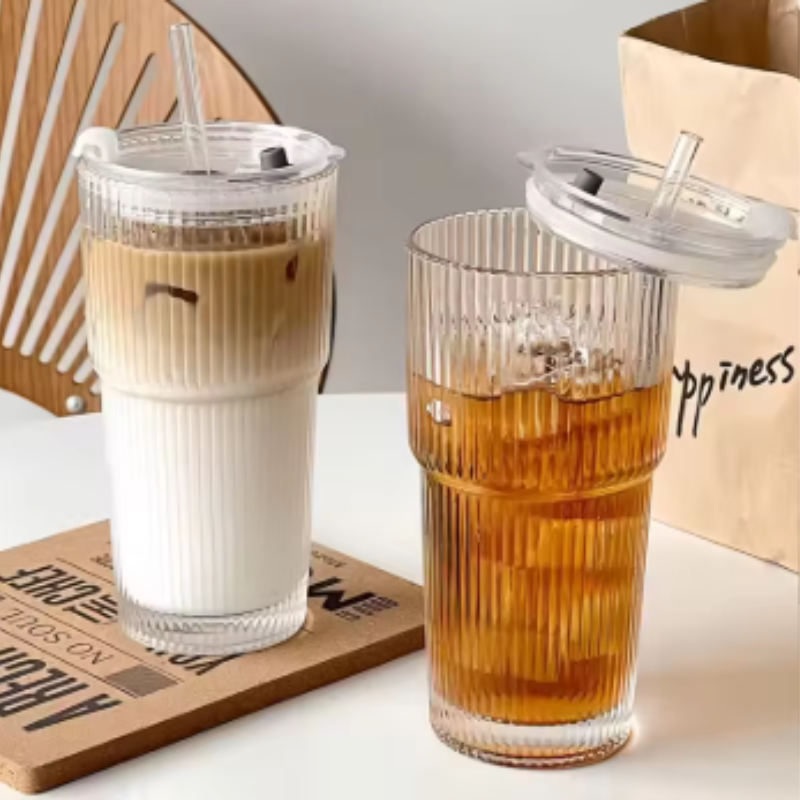 Gobelet en verre nomade anti-fuite – avec couvercle sécurisé