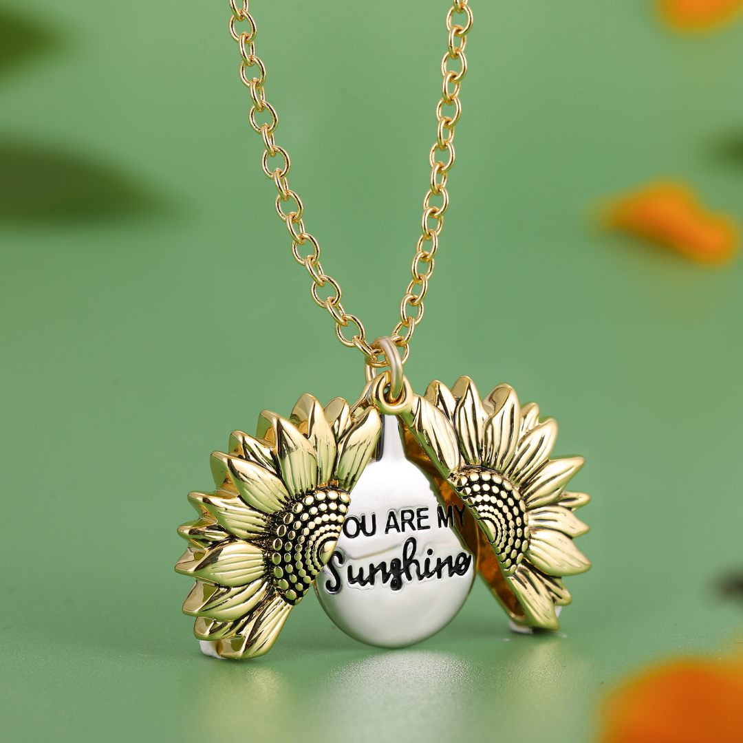 Sunflower Necklace "You Are My Sunshine" – Pure Emotion 