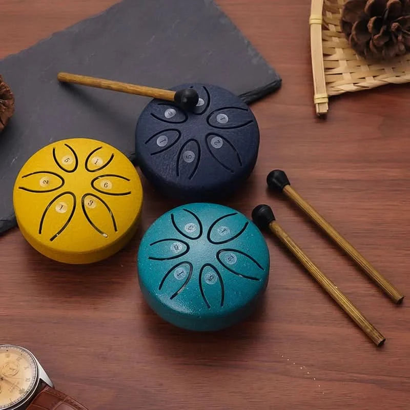 Mini tambour relaxant avec sons apaisants intégrés