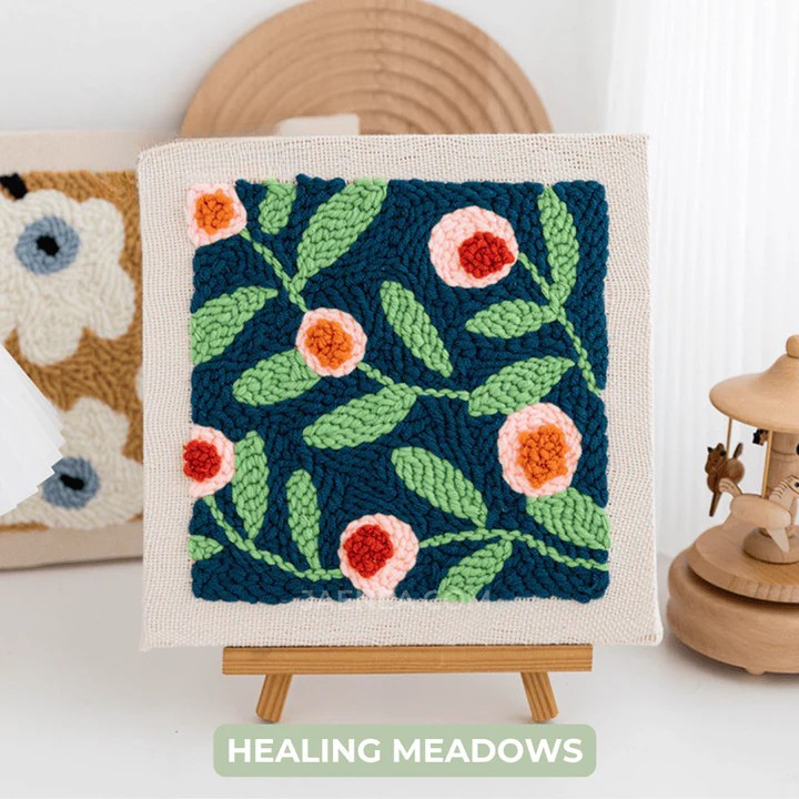 Punch needle broderi sæt 