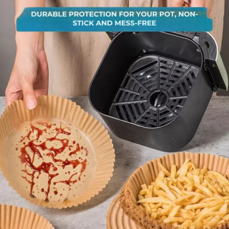 Papeles de cocina prácticos para freidora de aire – Limpieza y ahorro de tiempo 