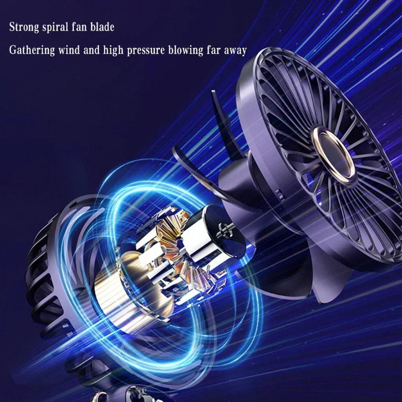 Mini wentylator o dużej mocy z inteligentnym wyświetlaczem LED 