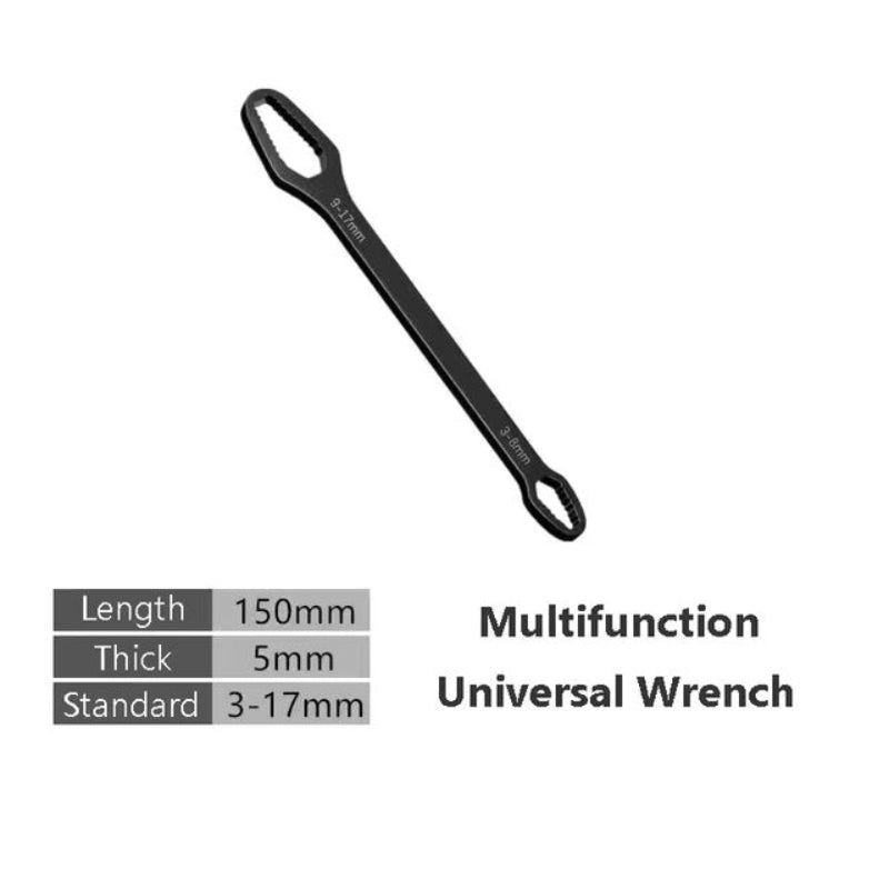 Llave multifuncional robusta para tornillos y tuercas varias 