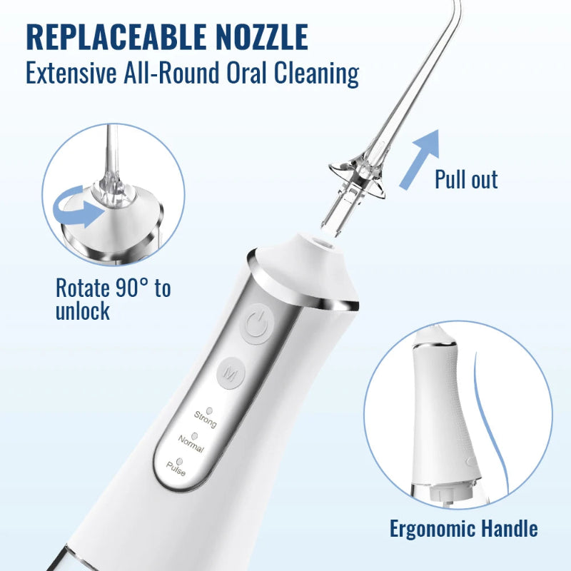 Hydropulse rechargeable pour soins dentaire