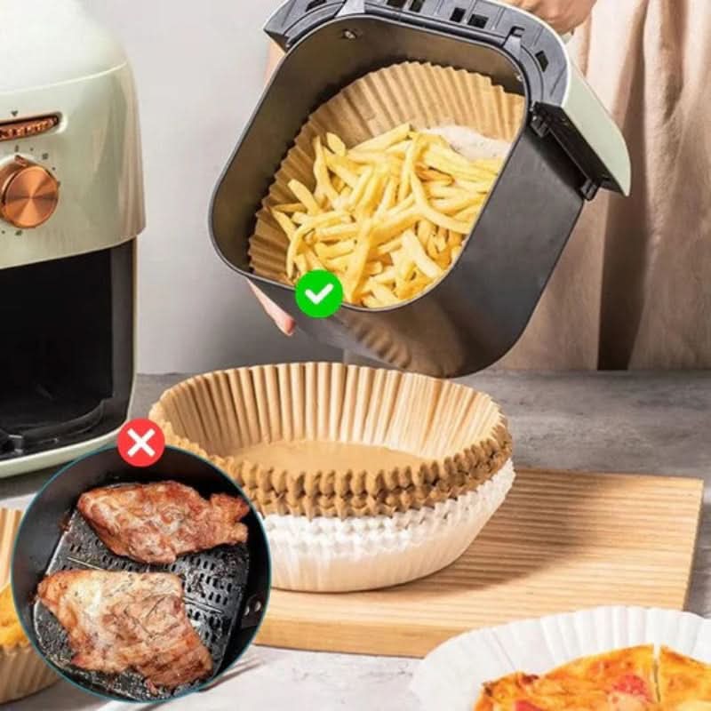 Papeles de cocina prácticos para freidora de aire – Limpieza y ahorro de tiempo 