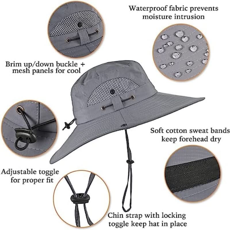 Sombrero con ventilador solar integrado 