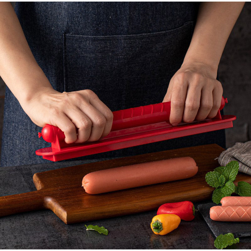 ソーセージカッター – 完璧な格子模様の瞬間 