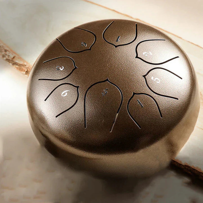 Mini ontspannende trommel met geïntegreerde rustgevende geluiden 