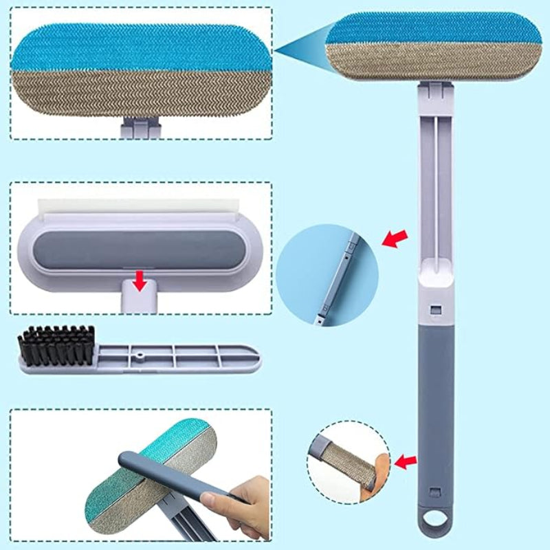 3-in-1 anti-hair and multi-surface brush 