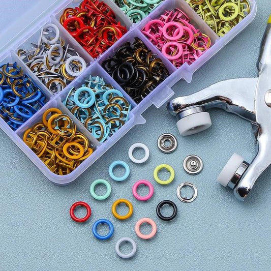 تثبيت بدون خياطة: أزرار ضغط سهلة التركيب 